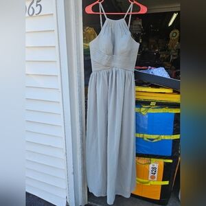 #254 gray formal dress size 8